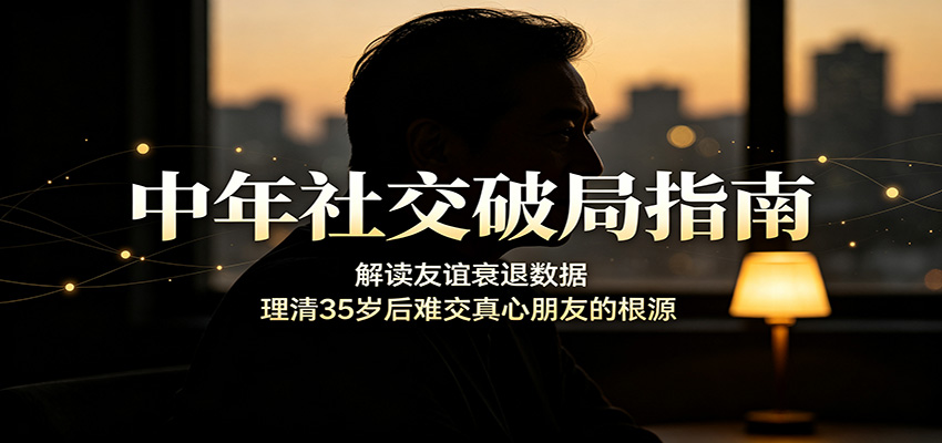 中年社交破局指南：解读友谊衰退数据，理清35岁后难交真心朋友的根源|无忧资源社