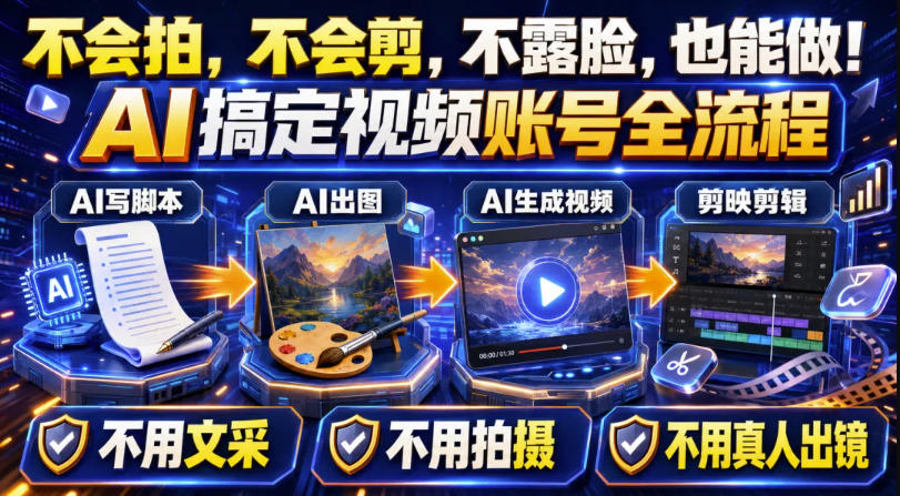 AI短视频起号实战项目，用AI做视频起号，45天涨粉12W，一条广告8.5k，广告接到手软，引流、变现两不误！|无忧资源社