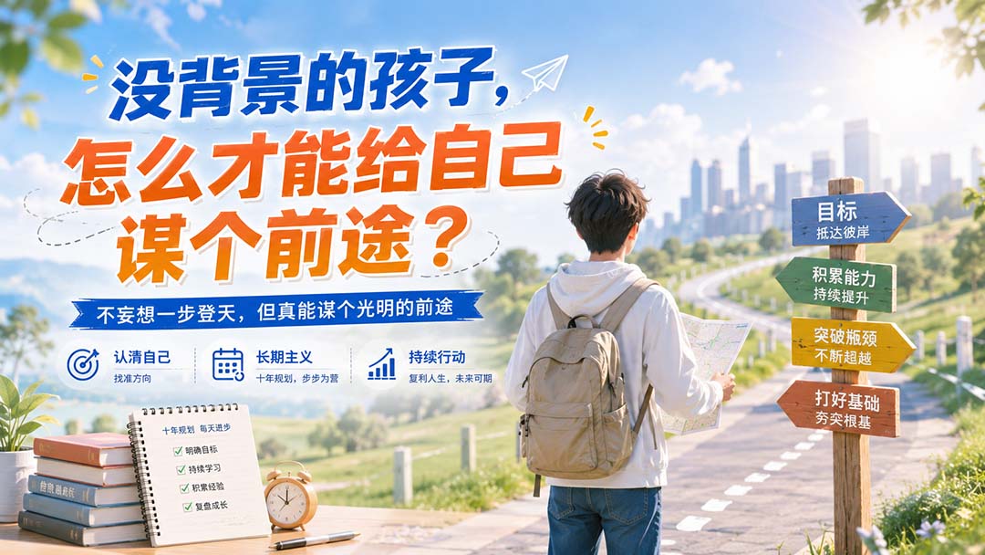 （20180期）付费文章：没背景的孩子，怎么才能给自己谋个前途？|无忧资源社