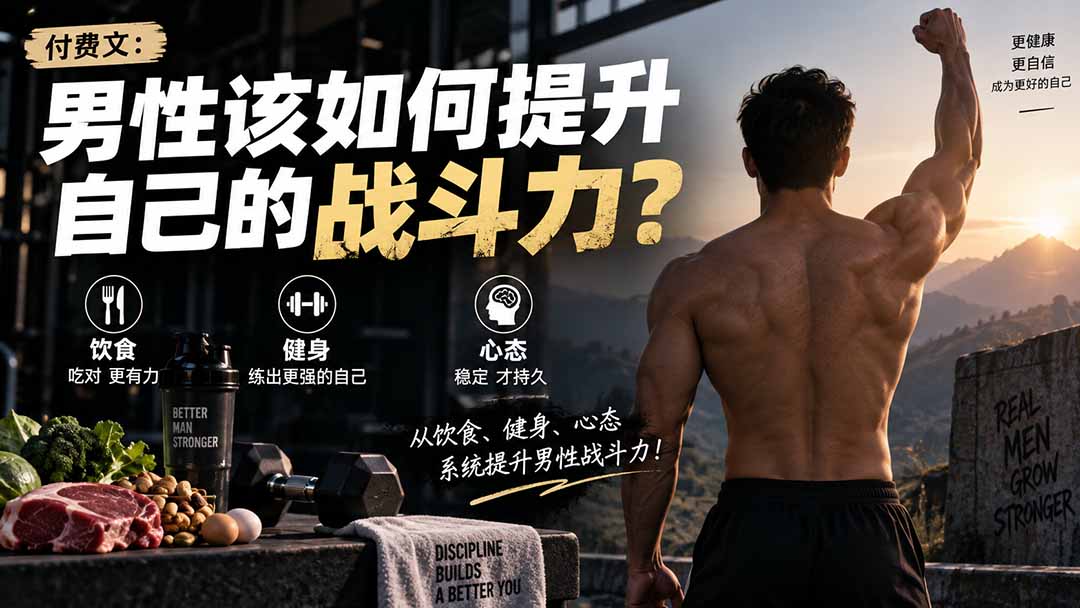 (20421期)付费文章:男性该如何提升自己的战斗力?|无忧资源社