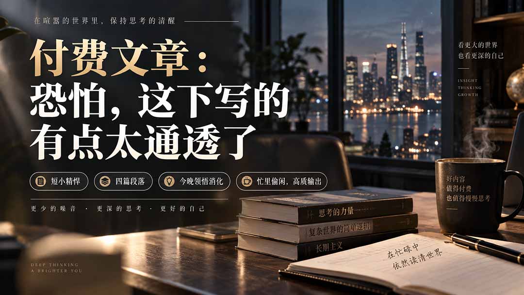 (20317期)灏泽付费文章:恐怕,这下写的有点太通透了|无忧资源社