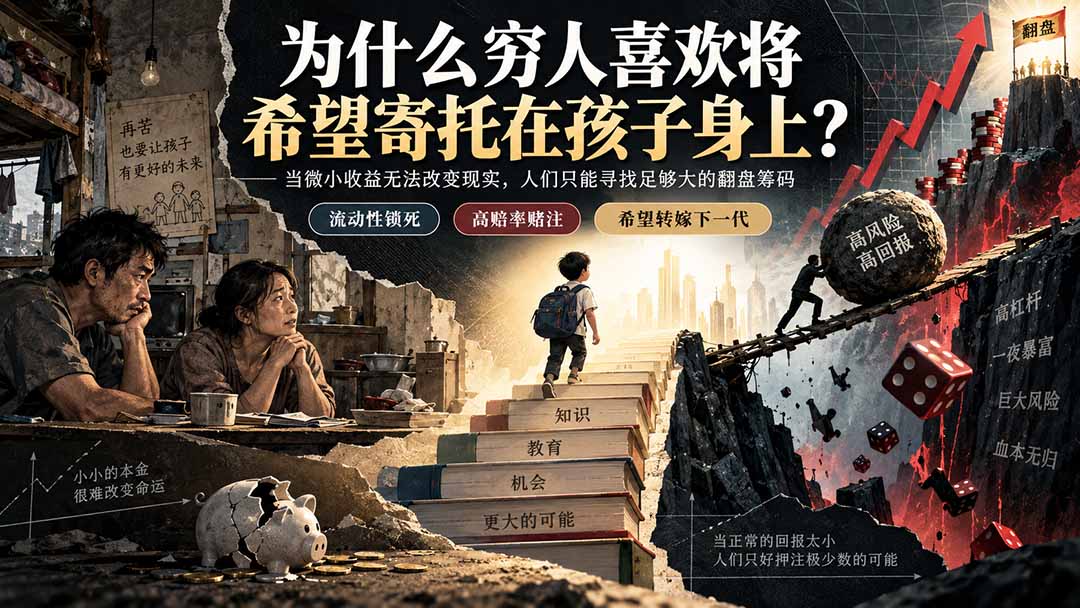 （20318期）社群精品文章：为什么穷人喜欢将希望寄托在孩子身上？|无忧资源社
