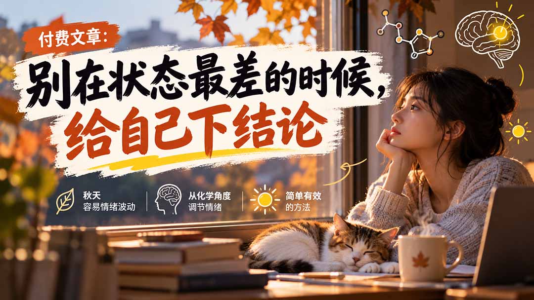 (20716期)【无水印】某付费文章:别在状态最差的时候,给自己下结论|无忧资源社
