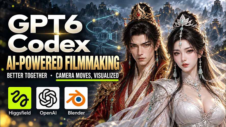 （20561期）GPT-6 Astra×Codex高智能制作视频！联手Higgsfield，运镜可视化实战|无忧资源社