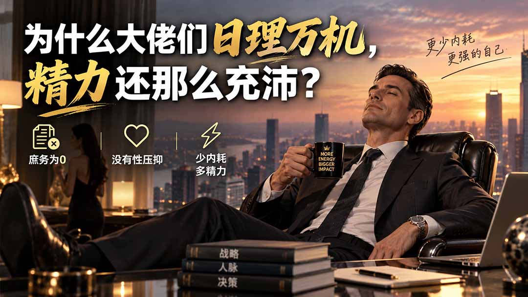 （20244期）付费文章：为什么大佬们日理万机，精力还那么充沛？|无忧资源社