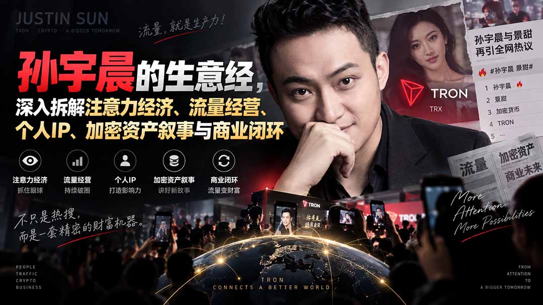 （20290期）某星球精华文章——孙宇晨的生意经，深入拆解注意力经济、流量经营、个人IP、加密资产叙事与商业闭环|无忧资源社