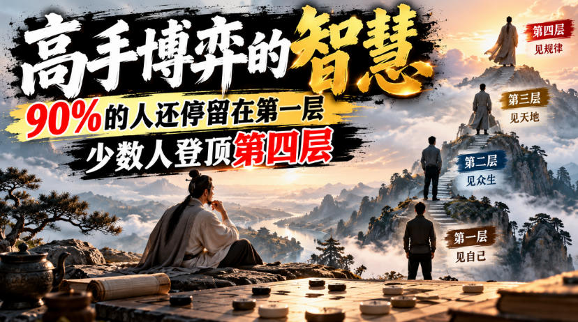 付费文章:高手博弈的智慧,90%的人还停留在第一层,少数人登顶第四层|无忧资源社