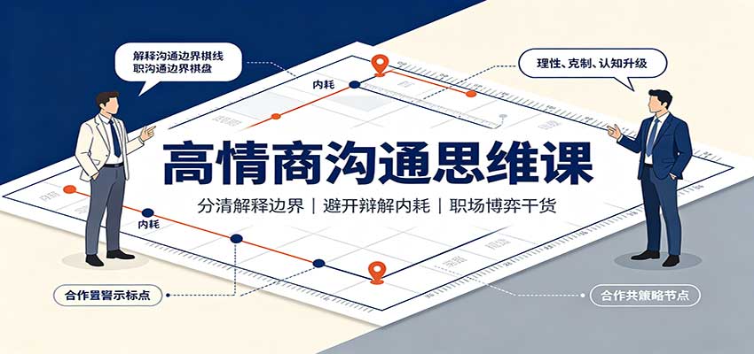 高情商沟通思维课：分清解释边界，避开辩解内耗，职场博弈干货|无忧资源社