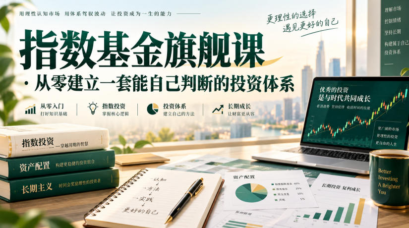 指数基金旗舰课·从零建立一套能自己判断的投zi体系|无忧资源社