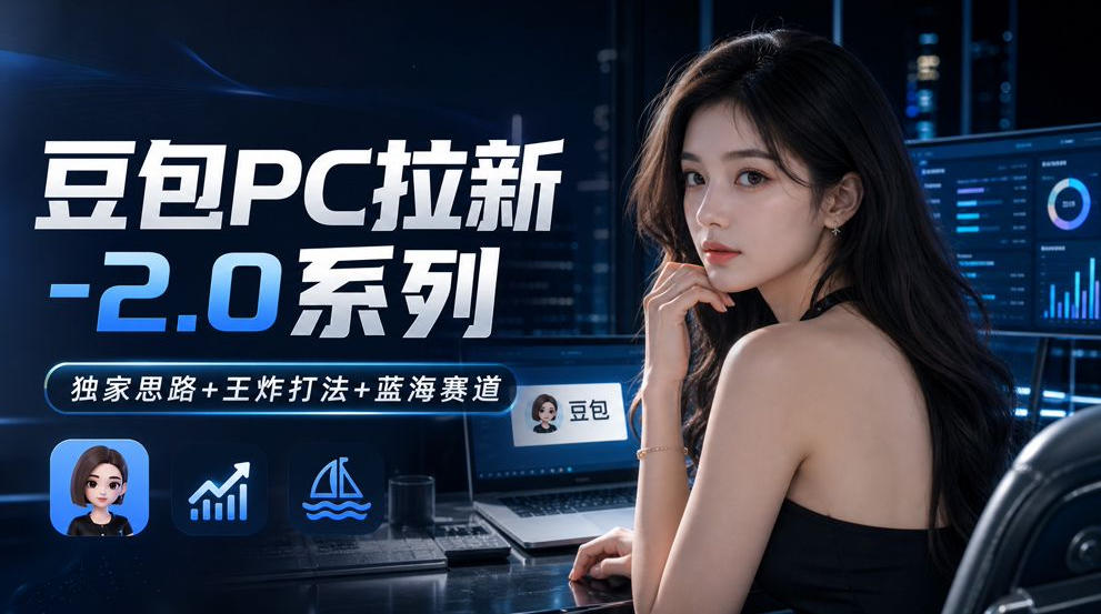 豆包PC拉新2.0系列-独家思路+王炸打法+蓝海赛道|无忧资源社