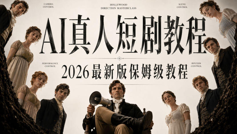 AI真人短剧制作全流程，AI视频大佬专为零基础研制的AI短剧教程，保姆级教程，新手一学就会！|无忧资源社