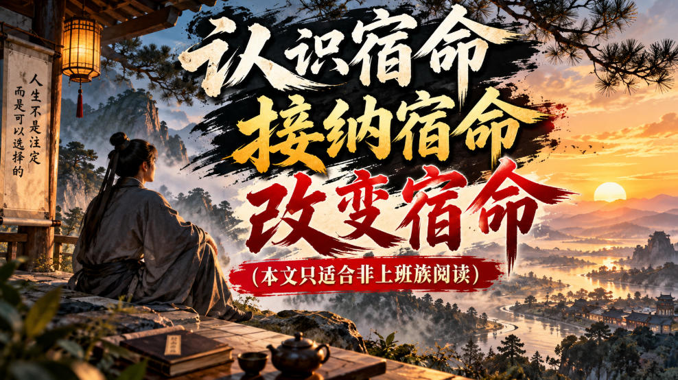 某公众号付费文章：认识宿命，接纳宿命，改变宿命（本文只适合非上班族阅读）|无忧资源社
