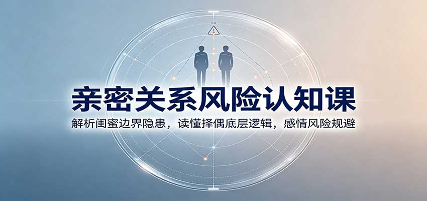 亲密关系风险认知课：解析闺蜜边界隐患，读懂择偶底层逻辑，感情风险规避|无忧资源社