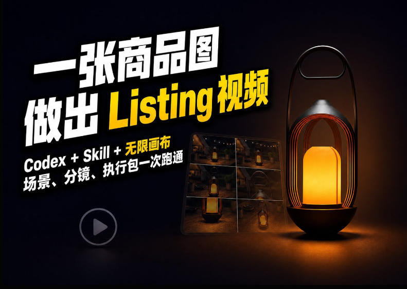 Codex+无限画布，把一张商品图变成可执行的Amazon Listing视频|无忧资源社