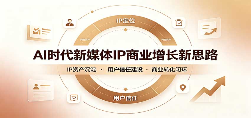 AI时代新媒体IP商业增长新思路：摒弃复杂运营套路，用极简思维打通获客路径|无忧资源社