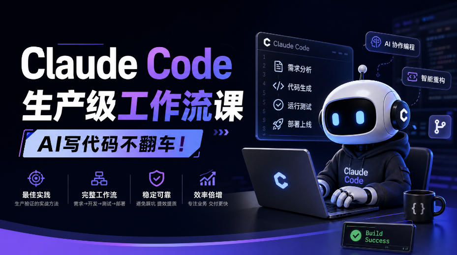 Claude Code生产级工作流课，AI写代码不翻车！【原创双语字幕】|无忧资源社