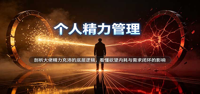 个人精力管理:剖析大佬精力充沛的底层逻辑,看懂欲望内耗与需求闭环的影响|无忧资源社