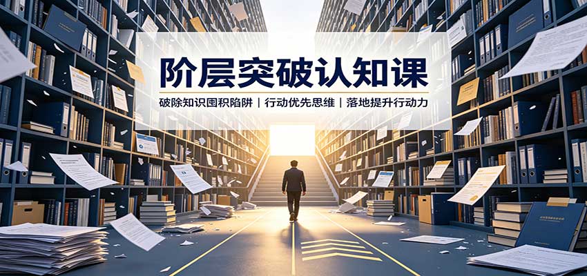 阶层突破认知课：破除知识囤积陷阱，行动优先思维，落地提升行动力|无忧资源社