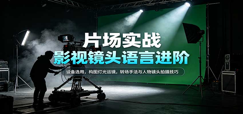 影视镜头语言进阶：设备选用，构图灯光运镜，转场手法与人物镜头拍摄技巧|无忧资源社