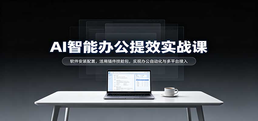AI智能办公提效实战课：软件安装配置，活用插件技能包，实现办公自动化与多平台接入|无忧资源社