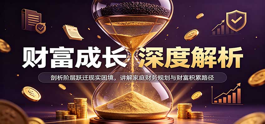 财富成长深度解析：剖析阶层跃迁现实困境，讲解家庭财务规划与财富积累路径|无忧资源社
