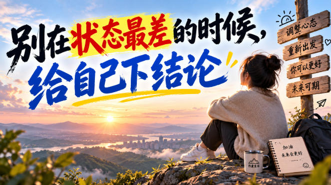 某公众号付费文章：别在状态最差的时候，给自己下结论|无忧资源社
