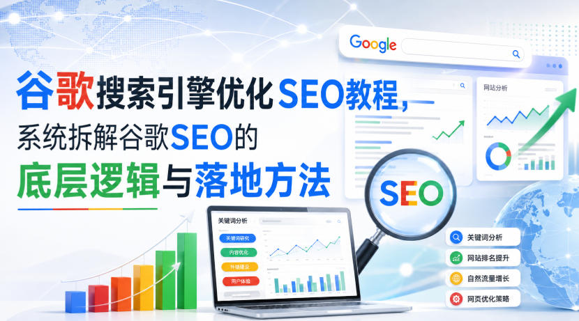 小白新君SEO·谷歌搜索引擎优化SEO教程，系统拆解谷歌SEO的底层逻辑与落地方法（部分更新2026）|无忧资源社