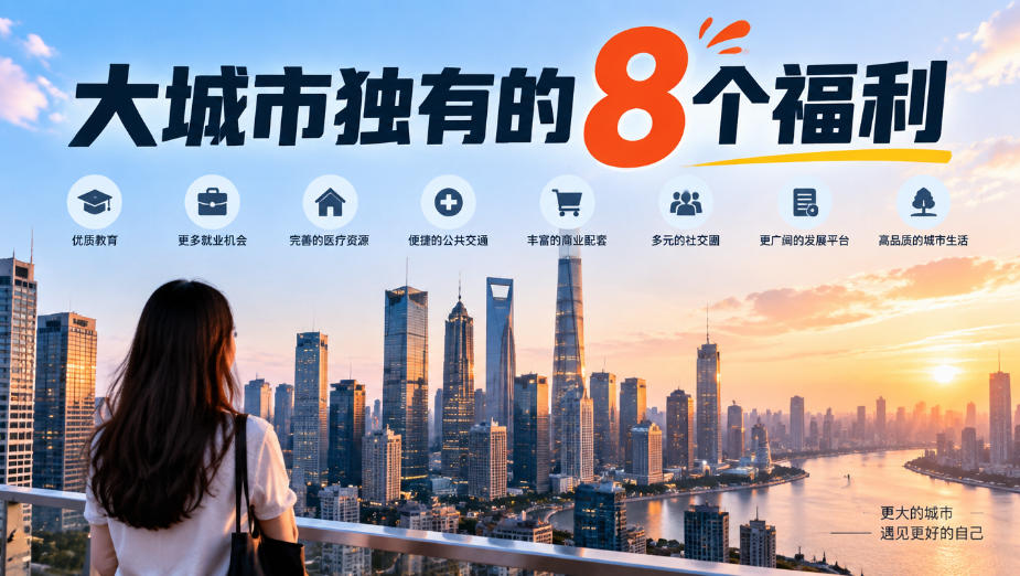 某公众号付费文章：大城市独有的8个福利|无忧资源社