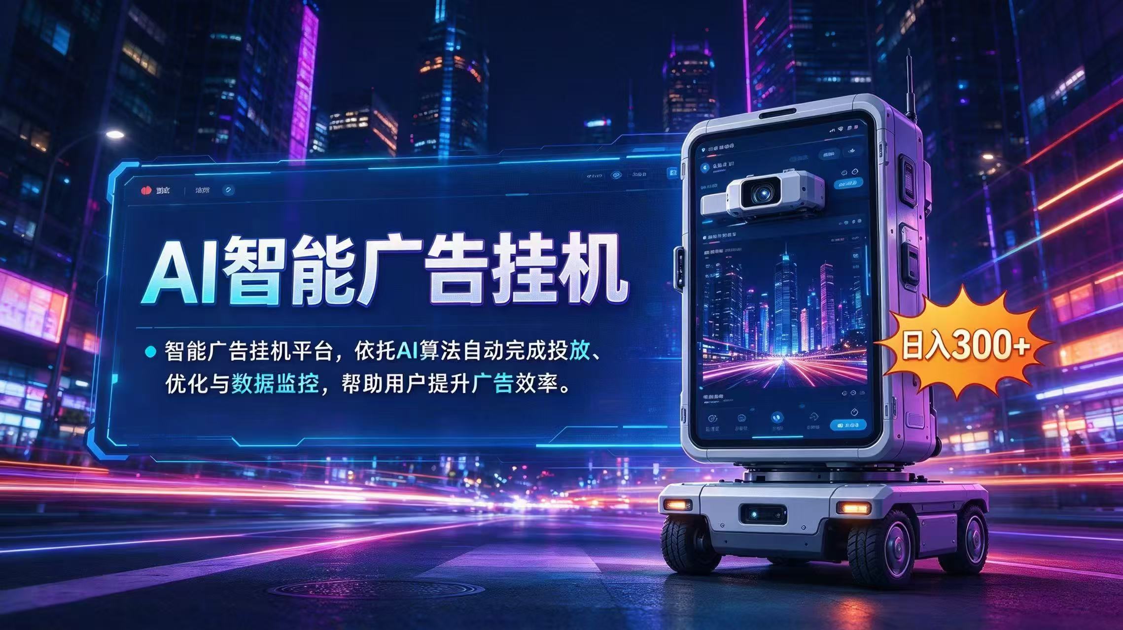 (20936期)AI 智能广告挂机|AI 自动运行,轻松托管广告任务|无忧资源社