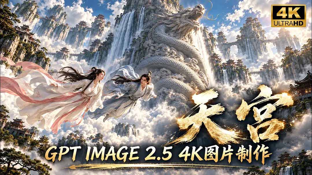 （20764期）【无水印】GPT Image 2.5实测！4K到底多清楚？皮肤、手指、修图与天宫场景全面测试|无忧资源社