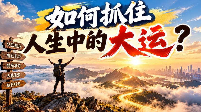某公众号付费文章：如何抓住人生中的大运？|无忧资源社