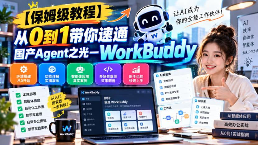 【保姆级教程】从0到1带你速通国产Agent之光—WorkBuddy【文档】|无忧资源社