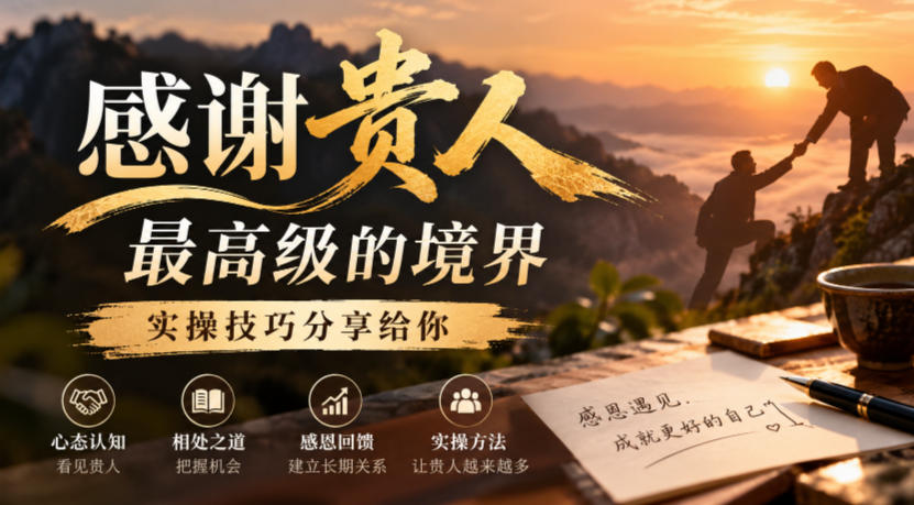 某公众号付费文章：感谢贵人最高级的境界，实操技巧分享给你|无忧资源社