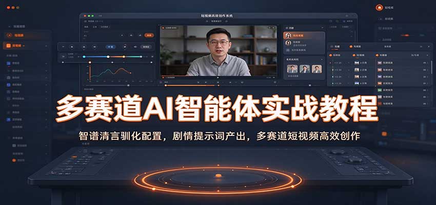 多赛道AI智能体实战教程:智谱清言驯化配置,剧情提示词产出,多赛道短视频高效创作|无忧资源社