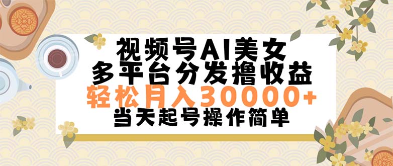 （11684期）视频号AI美女，轻松月入30000+,操作简单轻松上手|无忧资源社