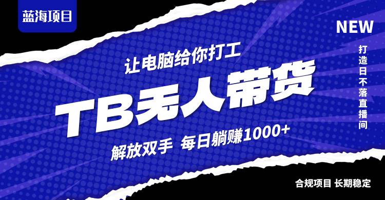 （12742期）淘宝无人直播最新玩法，不违规不封号，轻松月入3W+|无忧资源社