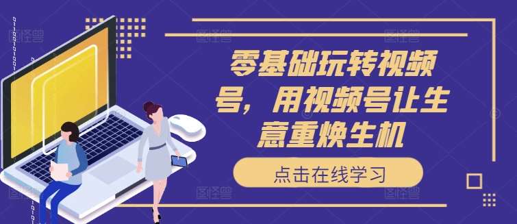零基础玩转视频号，用视频号让生意重焕生机|无忧资源社