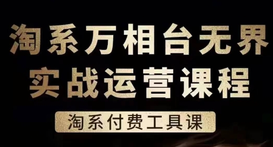 淘系万相台无界实战运营课，淘系付费工具课|无忧资源社