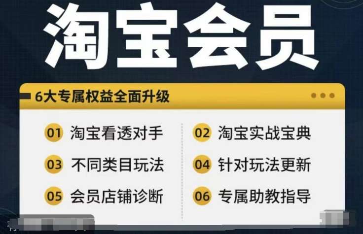 淘宝会员【淘宝所有课程，全面分析对手】，初级到高手全系实战宝典|无忧资源社