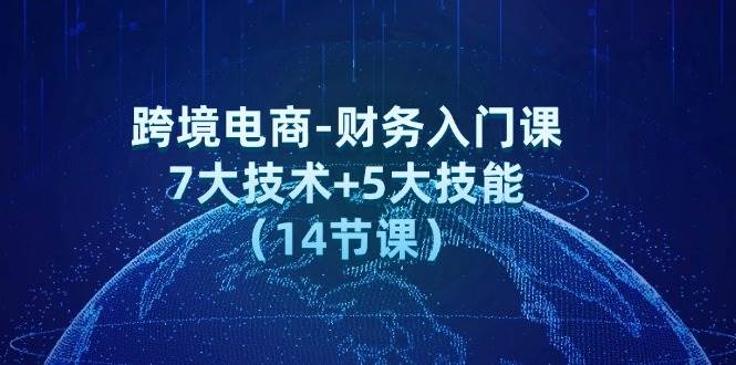 （12047期）跨境电商-财务入门课：7大技术+5大技能（14节课）|无忧资源社
