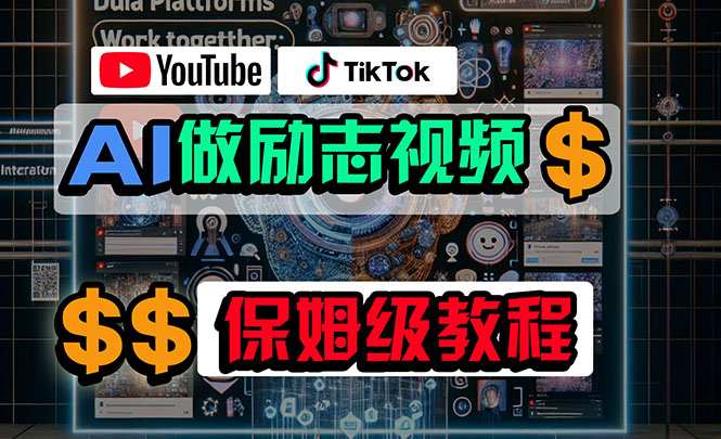 利用AI制作励志视频，在YouTube和TikTok赚钱，小白可做（附工具）_无忧资源社|无忧资源社