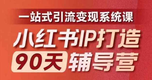 小红书IP打造90天辅导营(第十期)​内容全面升级，一站式引流变现系统课|无忧资源社