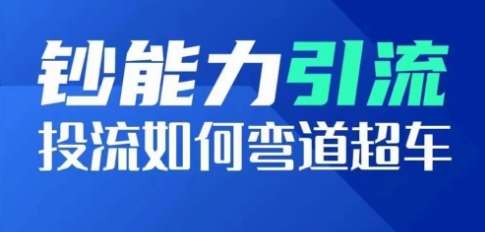 钞能力引流：投流如何弯道超车，投流系数及增长方法，创造爆款短视频|无忧资源社