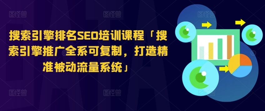 搜索引擎排名SEO培训课程「搜索引擎推广全系可复制，打造精准被动流量系统」|无忧资源社