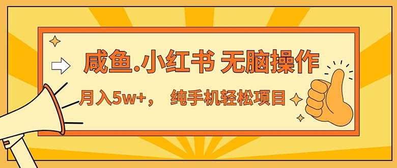 (11524期)2024最赚钱的项目,咸鱼,小红书无脑操作,每单利润500+,轻松月入5万+… (11524期)2024最赚钱的项目,咸鱼,小红书无脑操作,每单利润500+,轻松月入5万+…