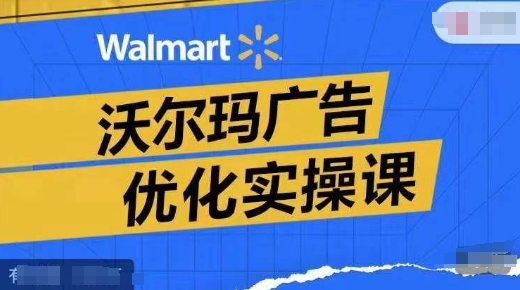 沃尔玛广告优化实操课,广告报告实操讲解,广告如何提高转化和ROAS等 沃尔玛广告优化实操课,广告报告实操讲解,广告如何提高转化和ROAS等