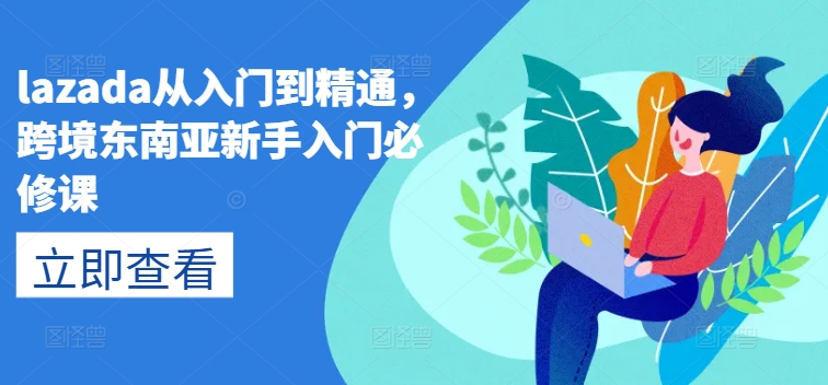 lazada从入门到精通，跨境东南亚新手入门必修课|无忧资源社