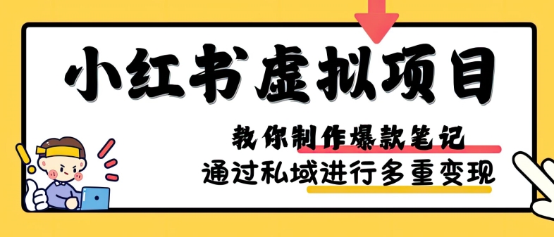 小红书虚拟项目实战，爆款笔记制作，矩阵放大玩法分享|无忧资源社