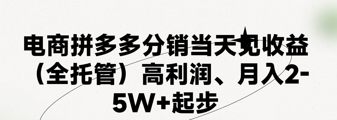 最新拼多多模式日入4K+两天销量过百单，无学费、 老运营代操作、小白福利，了解不吃亏|无忧资源社