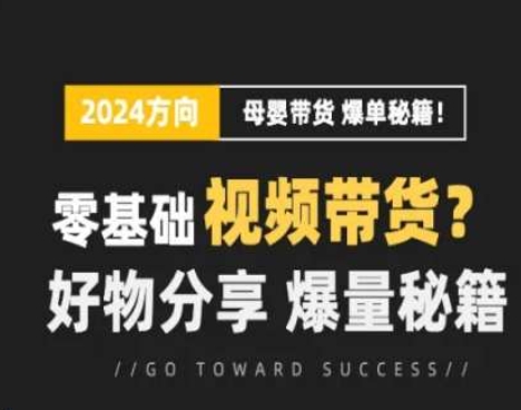 短视频母婴赛道实操流量训练营，零基础视频带货，好物分享，爆量秘籍|无忧资源社